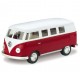 Volkswagen 1962 classical bus 1:32 Rood - Miniatuur wagentjes