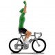 Groene trui winnaar HW-W - Miniatuur wielrennertjes