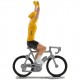 Gele trui winnaar HW-W - Miniatuur wielrennertjes