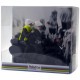 Gift wrap for motorcycle - miniature cyclist figurines