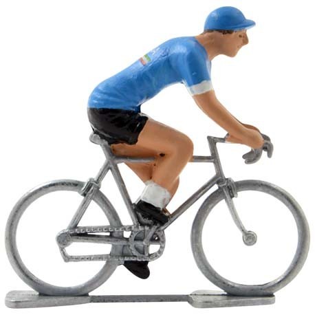 Miniature cyclist figurines 