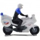 Police motorbike France with driver - Miniature cyclist figurines