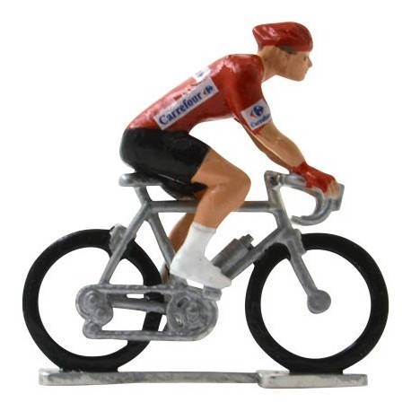 Maillot rouge H-W - Figurines cyclistes miniatures