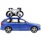 Carrier for bikes painted - Miniature cyclist figurines