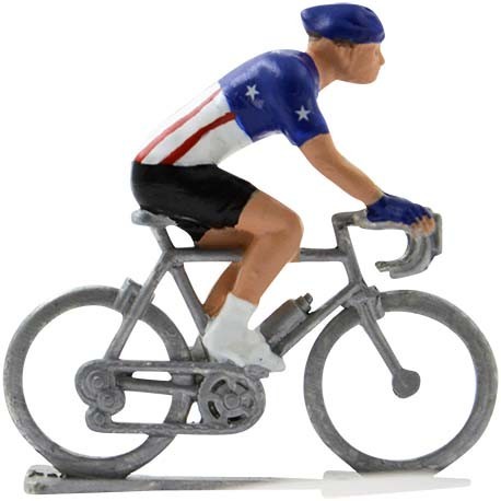 United States champion H - Miniature cyclist figurines
