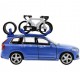 Carrier with 4 wheels painted - Miniature cyclist figurines