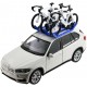 Carrier with 3 bikes painted - Miniature cyclist figurines
