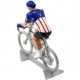 United States worldchampionship H - Miniature cyclist figurines