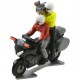 Motorbike with driver and cameraman custom - Miniature cyclist figurines