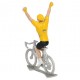 Gele trui winnaar HW - Miniatuur wielrennertjes