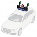 Accessory for car with green flag-race - Miniature cyclist figurines
