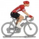 Maillot rouge H - Figurines cyclistes miniatures