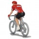 Maillot rouge H - Figurines cyclistes miniatures