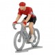 Red jersey H - Miniature cycling figures