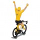 Gele trui winnaar HDW-WB - Miniatuur wielrennertjes