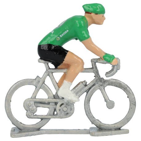 Green jersey H - Miniature cyclists
