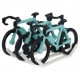Dakdrager met 3 fietsen geschilderd - Miniatuur wielrenners