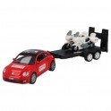 Vehicle Sporza + motorcycles on trailer - Miniature cars