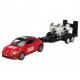 Voertuig Sporza + motoren op aanhangwagen - Miniatuur wagentjes